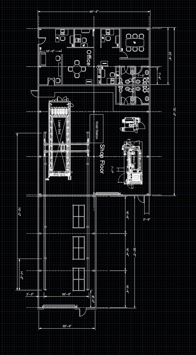Example AutoCAD layout