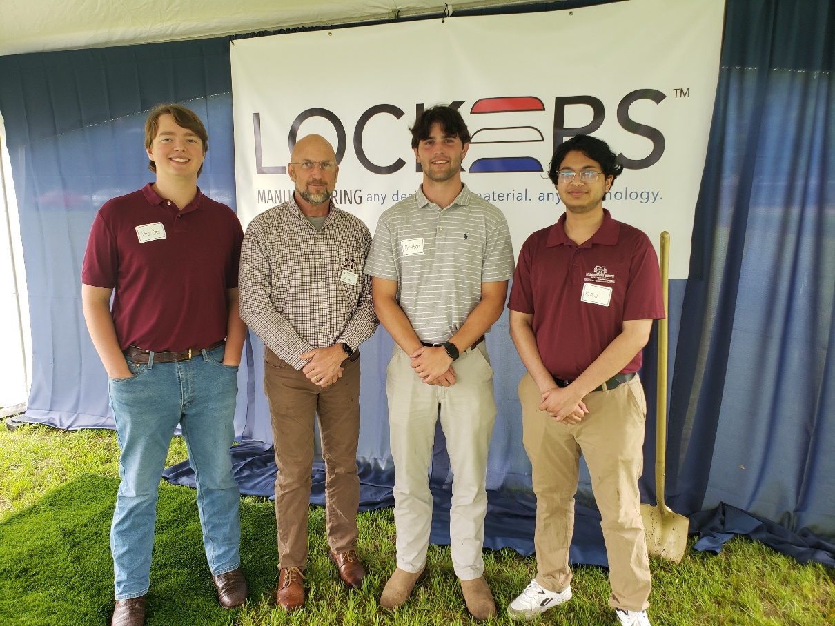 Pictured L to R:  Hunter Yelverton, Billy Peacock, Britton Bailey, and Rajnish Poudel
