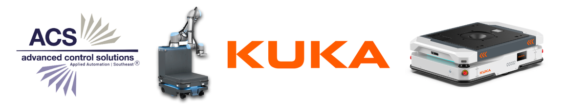 ACS and Kuka Rototics logos
